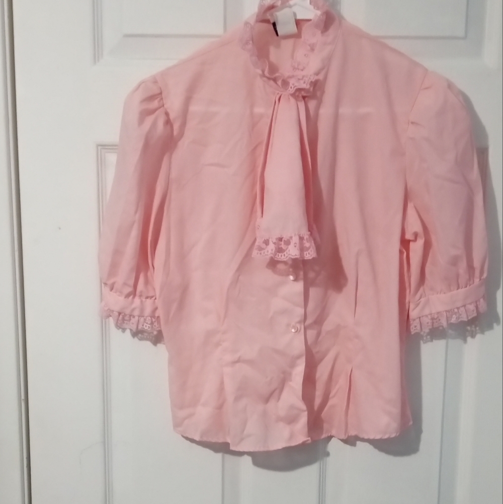 Vintage La Bene' Pink Blouse Chic and Stylish